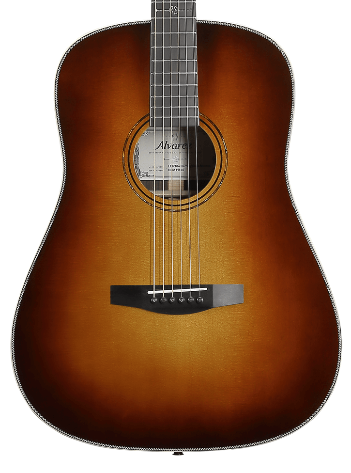 Alvarez Laureate LDR70E Dreadnought Electro Acoustic in Herringbone Sunset